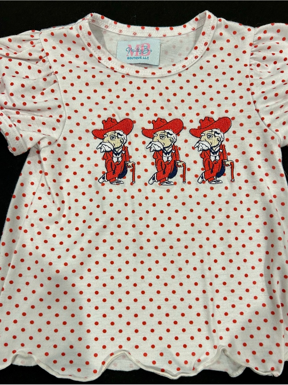 Vintage Ole Miss Colonel Reb Infant Top - Size 3-6 Months